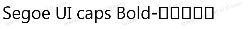 Segoe UI caps Bold字体转换
